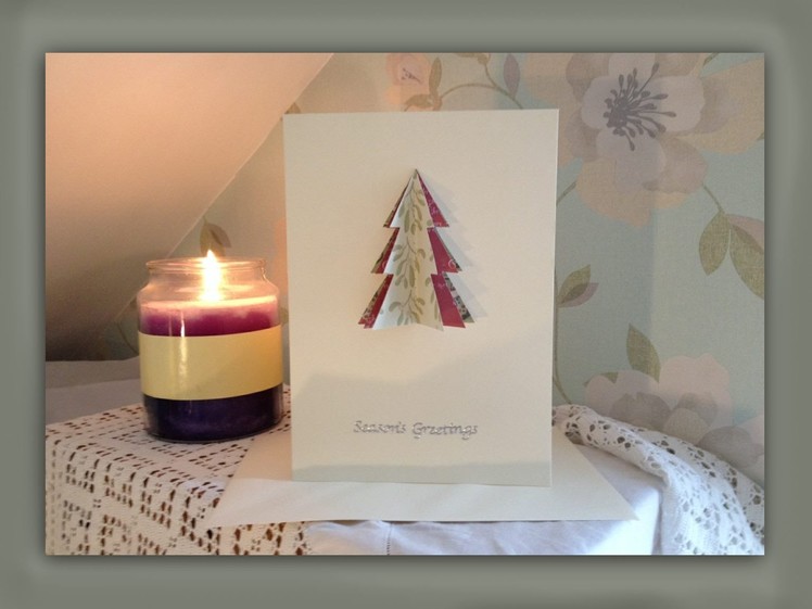 How to make a 3D christmas tree card