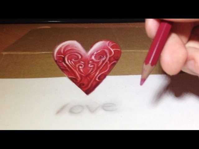 Make a Magic 3D Heart - Drawing