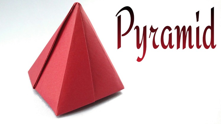 Origami Paper 'Pyramid' (3D) - Fully concealed.