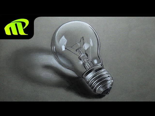 Realistic Bulb Drawing - Time Lapse | 3D Drawing