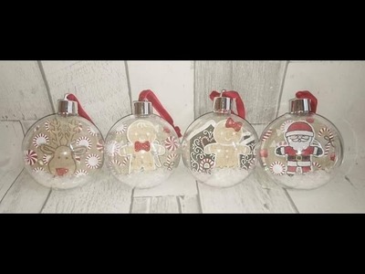 Stampin up Christmas count down #8 decorated baubles