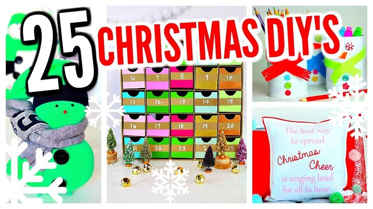 25 DIY Christmas Decorations! Winter Room Decor Ideas!