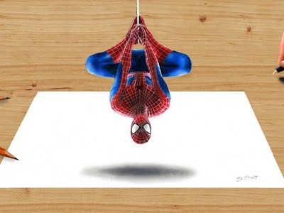 3D Colored Pencil Drawing: the Amazing Spider-Man 2 - Speed Draw | Jasmina Susak