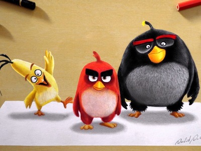 3D Drawing: Angry Birds