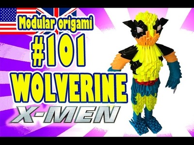 3D MODULAR ORIGAMI #101 WOLVERINE X-MEN