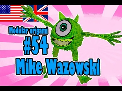 3D MODULAR ORIGAMI #54 MIKE WAZOWSKI from Monsters Inc