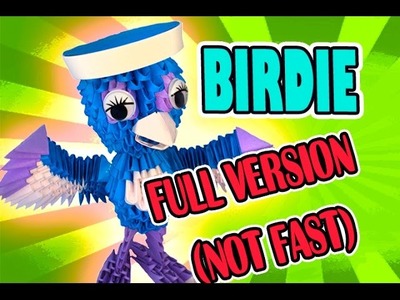 3D MODULAR ORIGAMI #63 BIRDIE FULL VERSION (NOT FAST)