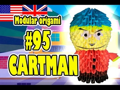 3D MODULAR ORIGAMI #95 ERIC CARTMAN SOUTH PARK
