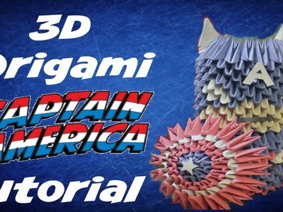3D ORIGAMI CAPTAIN AMERICA TUTORIAL
