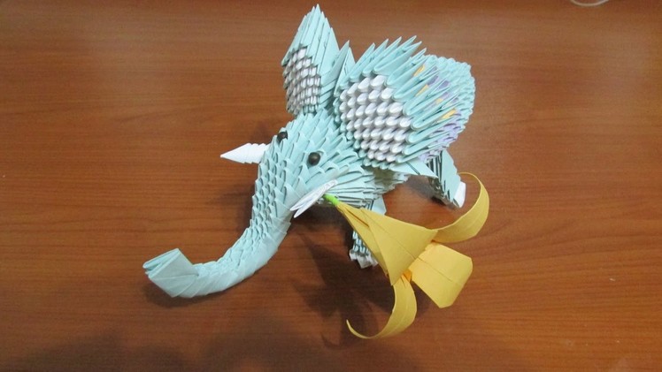3D Origami Elephant Tutorial