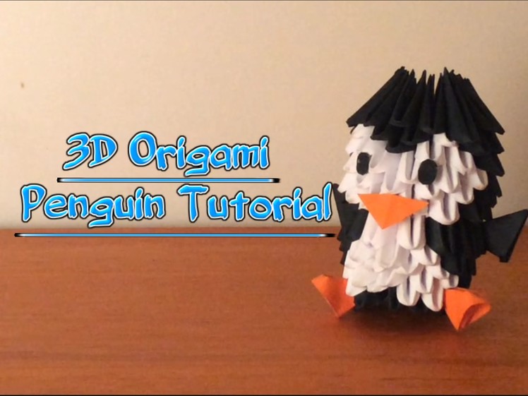 3D Origami Penguin Tutorial