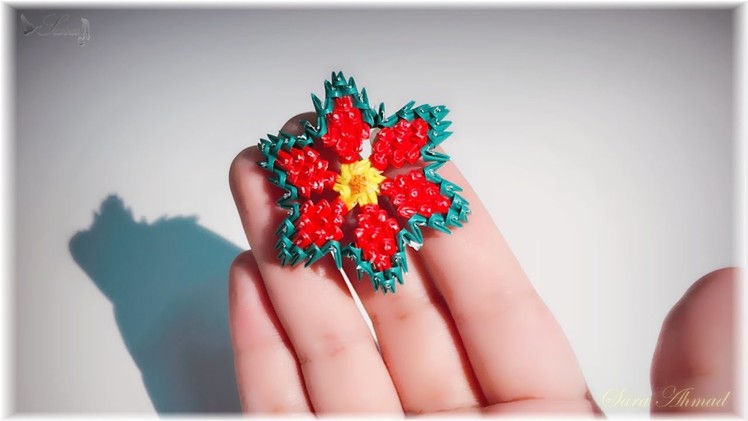 3d origami small flower