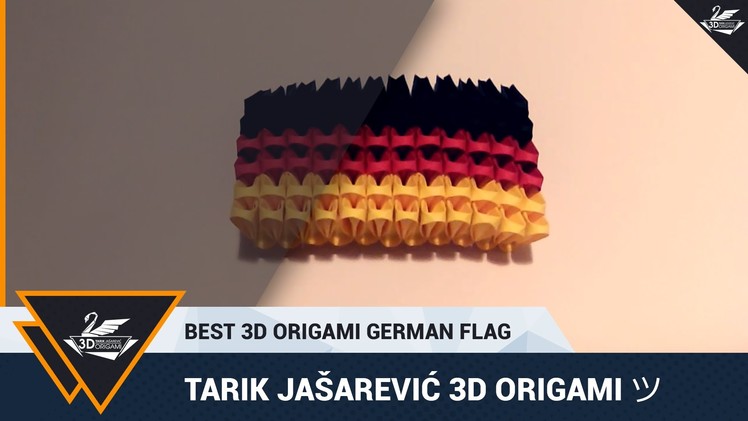 BEST 3D ORIGAMI GERMAN FLAG [HD]