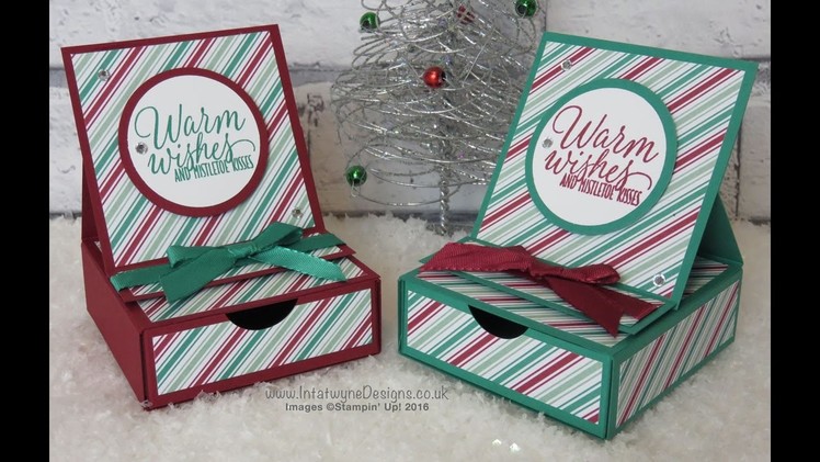 Crafty Christmas Countdown #23   Presents and Pinecones Easel Card with Drawer