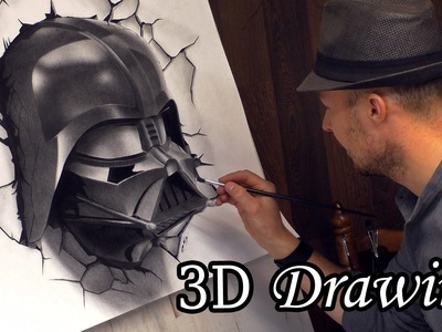 Darth Vader Busts Out in Star Wars. 3D Speed Painting #drawing dibujar desenho