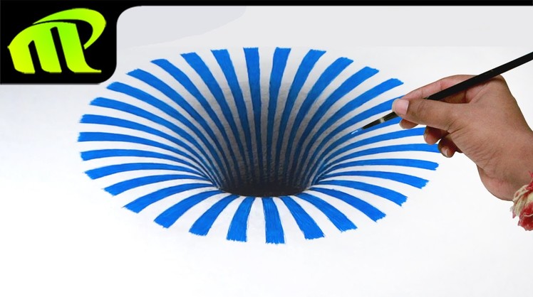 Drawing a 3D Hole -  Anamorphic Illusion