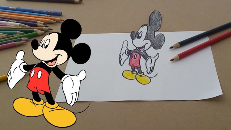 Drawing Mickey Mouse Clubhouse 3D Art Trick by FunArt