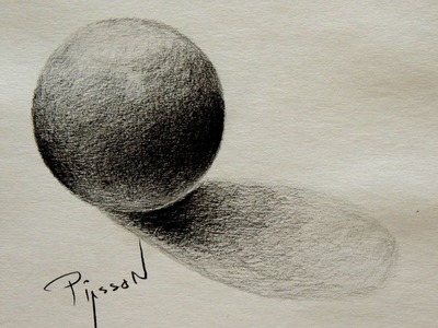 FREEHAND DRAWING a CIRCLE and SPHERE Shade 3D Easy Lesson by PIASSON