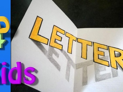 How to draw 3D Letters step by step.#6