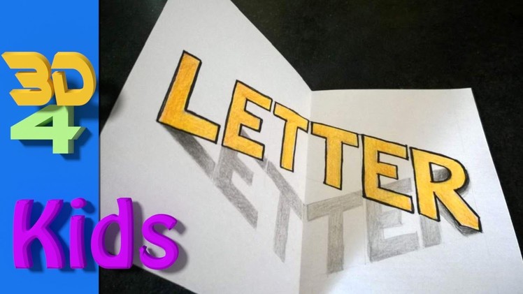 How to draw 3D Letters step by step.#6