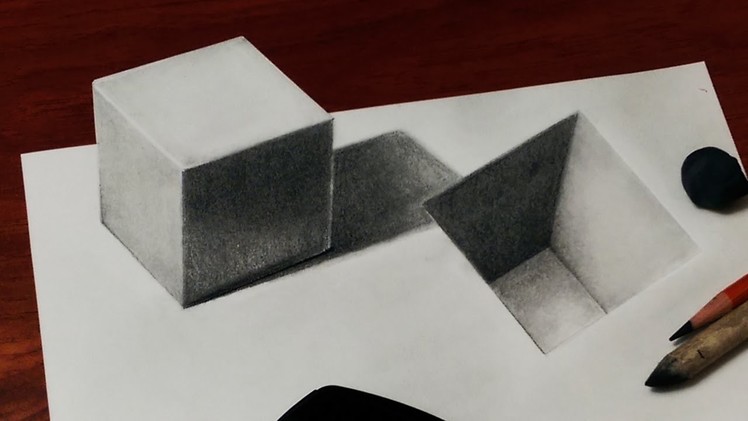 How to Draw a 3D Cube and Hole