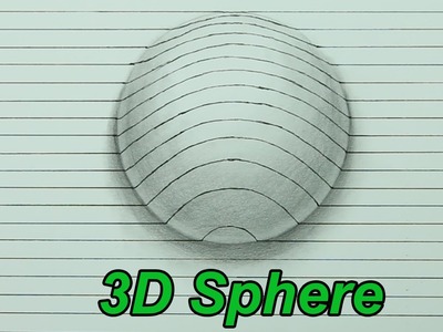 How To Draw A 3D Sphere - Optical Illusion (Narrated)