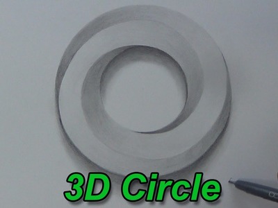 How To Draw An Impossible Circle - 3D Circle - Impossible Shapes