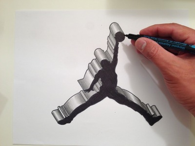 How to Draw the Air Jordan Logo in 3D