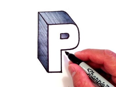 How to Draw the Letter P in 3D