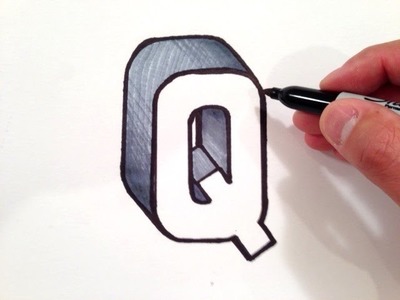 How to Draw the Letter Q in 3D
