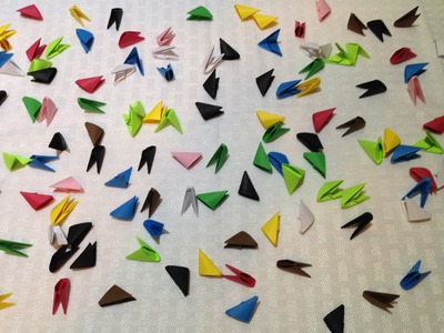 How to make 3D Origami triangles