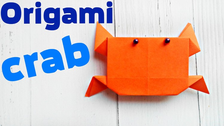 ORIGAMI crab cancer easy tutorial 3d instructions. Origami diagrams for children, for beginners