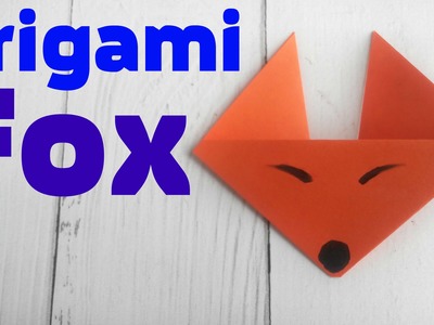 Origami fox face easy tutorial 3d instructions. Origami diagrams for children, for beginners