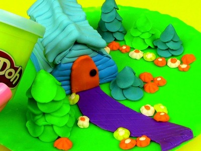 Play Doh Log Cabin House DIY Playdough House Play Doh Tutorial Creative for Kids