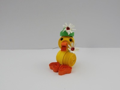 Quilling - 3D animal 1 - lucky duck | DIY quilling paper lucky duck