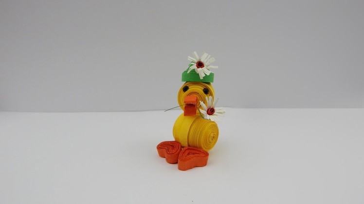 Quilling - 3D animal 1 - lucky duck | DIY quilling paper lucky duck