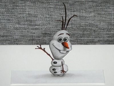Speed Drawing: Olaf Frozen | 3D Artwork