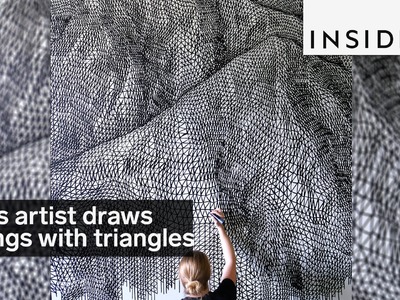 This artist draws 3D landscapes out of triangles