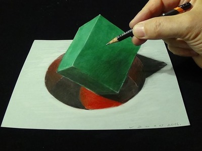 Art Draw 3D, Green Cube