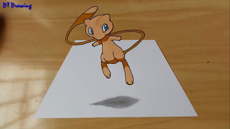 Drawing Pokemon 3D - Drawing Mew
