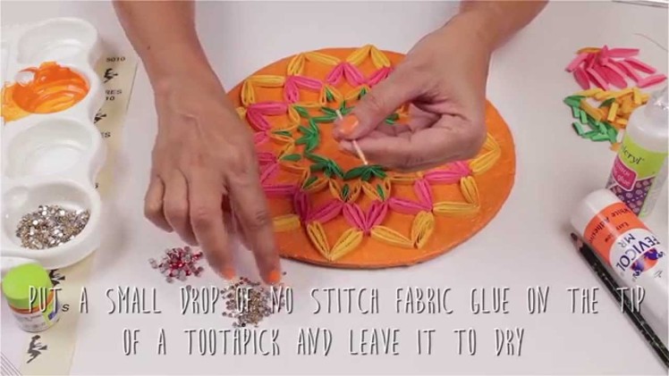 Hobby Ideas : DIY Quilling Craft - Paper Quilling Rangoli