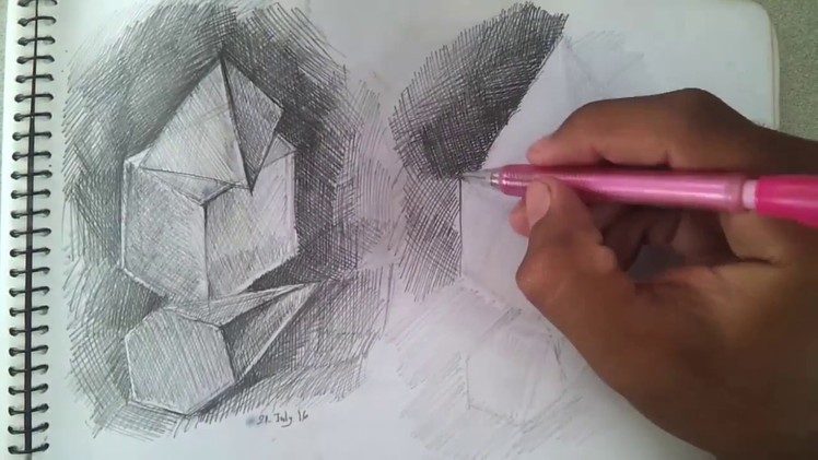 How to Drew, Painting Object Perspective, Realistic in 3D #04
