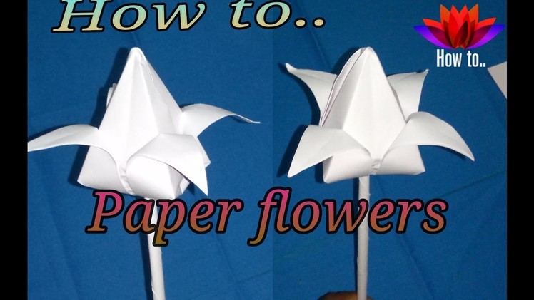How to make a paper flowers | step by step | very easy and simple | paper cutting tutorial