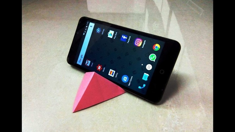 HOW To Make Origami Mobile Stand???? Its Fun!!!!