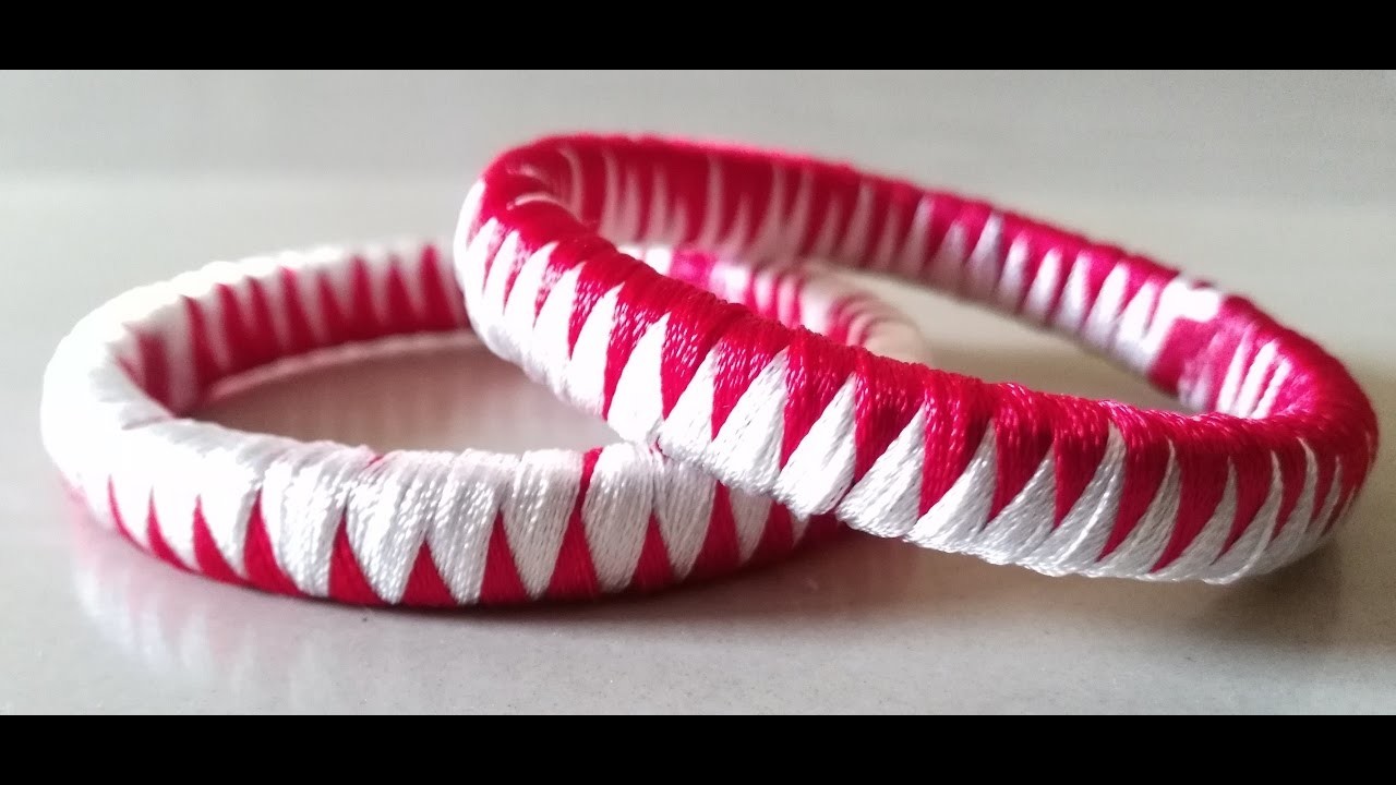 How to make ZigZag design silk thread bangles-making tutorial for beginners