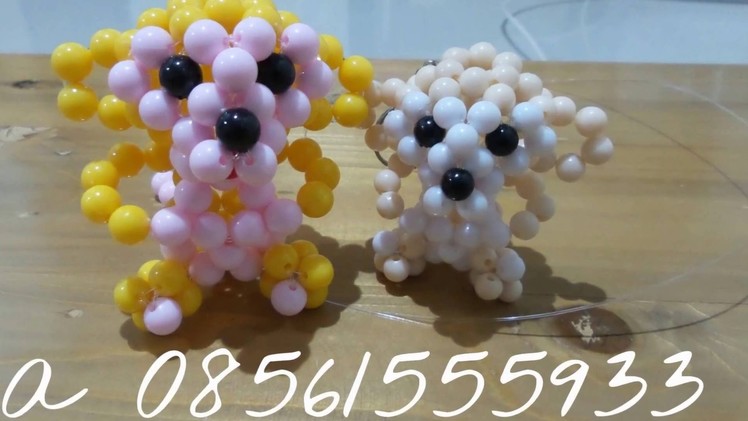 Monyet beads manik. How To Made Beaded Tutorial. Bead Craft