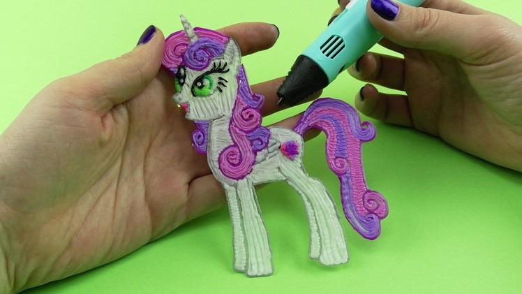 My Little Pony How to Draw Sweetie Belle Alicorn with 3D PEN! Coloring Video for Kids