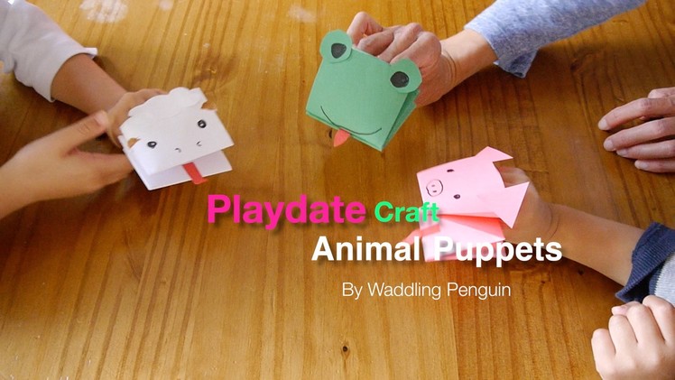 Playdate Craft -- Animal Puppets