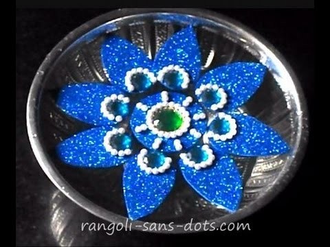Rearrangeable kundan floating rangoli | foam sheet craft | Diwali special craft