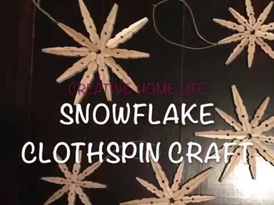 Snowflake Clothespin Craft